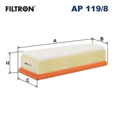Afbeelding van Luchtfilter FILTRON AP 119/8