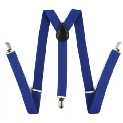 Afbeelding van CHPN bretels Zwarte Broekhouder Donkerblauw One size Verstelbaar Elastisch Unisex