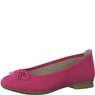 Afbeelding van Jana Ballerina&#039;s, Dames, Maat: 38, Fuxia Textiel