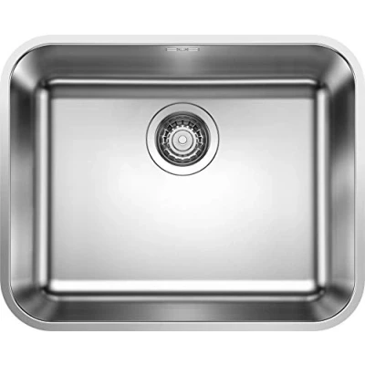 Afbeelding van Blanco rvs spoelbak onderbouw Supra 500 U manueel 518205