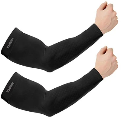 Afbeelding van KMMIN Arm Manchetten, Zon Mouwen Ijs Uv bescherming UPF 50 Scherm Beschermende Handschoenen Rijden Outdoor Activiteit Volwassenen Bedekken Tatoeages