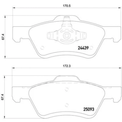 Afbeelding van Brembo Remblokset P 24 159