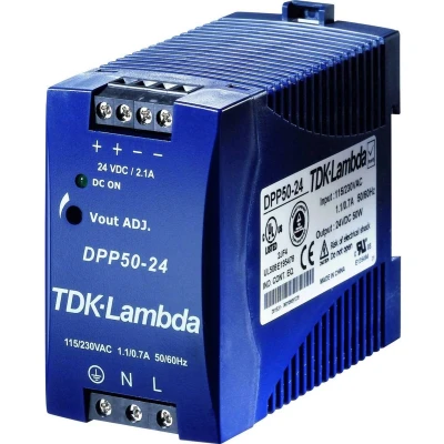Afbeelding van TDK Lambda DPP50 24 DIN rail netvoeding V/DC 2.1 A 50 W Aantal uitgangen: 1 x Inhoud: stuk(s)