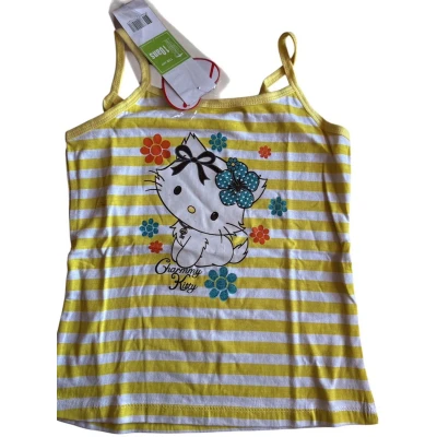 Afbeelding van Hello Kitty topje Charmmy Kitty, geel maat 140