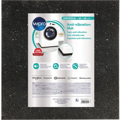 Afbeelding van W pro 484010678176 rubbermat C00508740 antivibrations matte 60X60 cm, uk, fr, nl, it