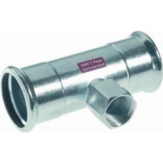 Afbeelding van VSH Staalverzinkt T stuk 22x1/2&quot;x22 2xpress C1418