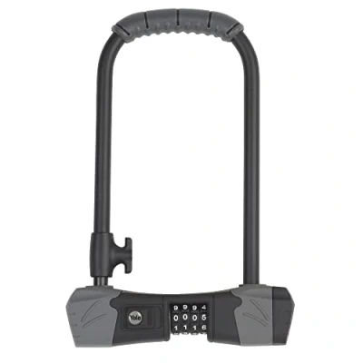 Afbeelding van Het Yale Standard Protection fietsslot met cijferslot (YCUL2/13/230/1) is een beugelslot ultrageharde, stalen beugel van 230 mm lang