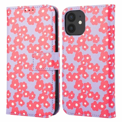 Afbeelding van Apple iPhone 11 Hoesje Kunstleder imoshion Bookcase Dusty Rose Blossoms Telefoonhoesje