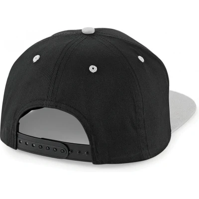 Afbeelding van Beechfield 5 Panel Contrast Snapback Cap B610C Black / Grey