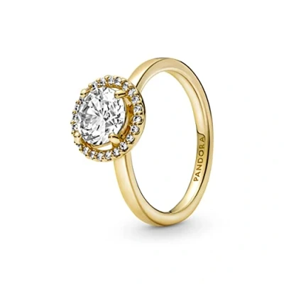 Afbeelding van Pandora 161234C01 Ring Sparkling Round Halo zilver zirconia