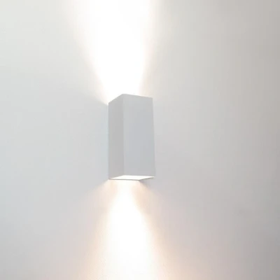 Afbeelding van Artdelight wandlamp Dante 2 lichts 6.7 x15.4 cm wit