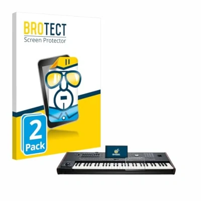 Afbeelding van BROTECT (2 Stuks) Schermbeschermer voor KORG Pa5X Screen Protector Transparant