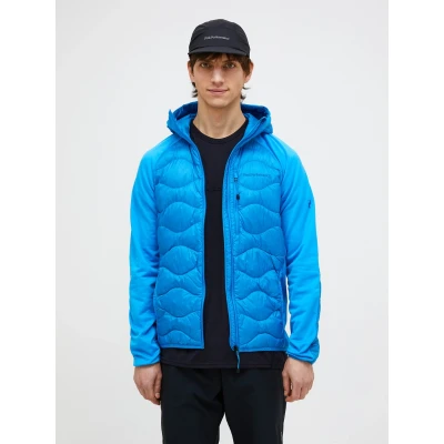 Afbeelding van Peak Performance M Helium Down Hybrid Hood Heren BRILLIANT BLUE