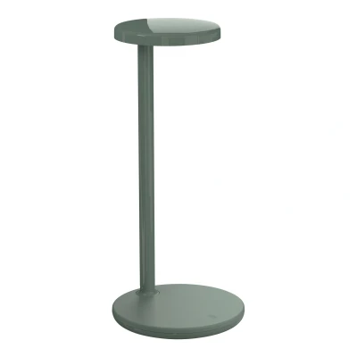 Afbeelding van Flos Oblique QI Bureaulamp LED Met Mobiele Oplader Glanzend Salie