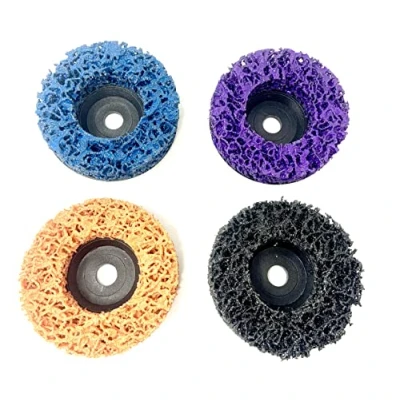 Afbeelding van Wellerwerkzeuge Set van 4 CSD schijven, grove reiniging, slijpschijf, geschikt voor mini accu haakse slijpers zoals Bosch GWS 12, 10,8, 76 x 10 mm