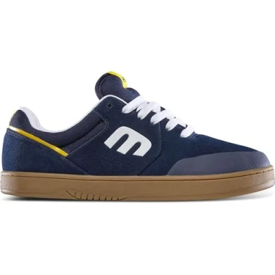 Afbeelding van etnies Marana Iconische pro skate, met een versterkte Michelin cupsole en comfortabele demping, dagelijkse sneakers, 3 keer duurzamer, robuustheid is nog verder verbeterd Navy/Gum/Yellow 4.5