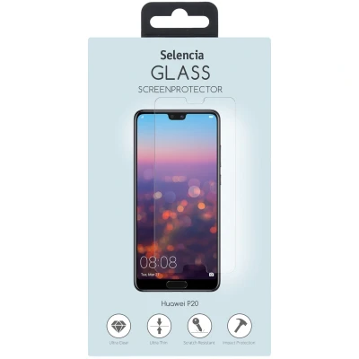Afbeelding van Screenprotector Huawei P20: Selencia Gehard Glas