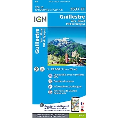 Afbeelding van 3537ET GUILLESTRE VARS RISOUL PNR DU QUEYRAS