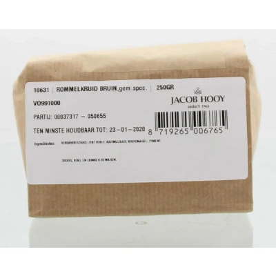 Afbeelding van Jacob Hooy Rommelkruid Bruin Gemalen 250GR