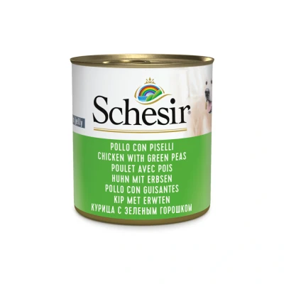 Afbeelding van Schesir Hondenvoer Kip Erwten in Gelei 285 gr