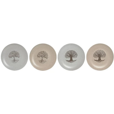Afbeelding van Eetbord Home ESPRIT Wit Beige Keramiek Traditioneel 20 x 2,5 cm