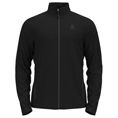 Afbeelding van Longsleeve Odlo Men Mid Layer Full Zip Berra Black M