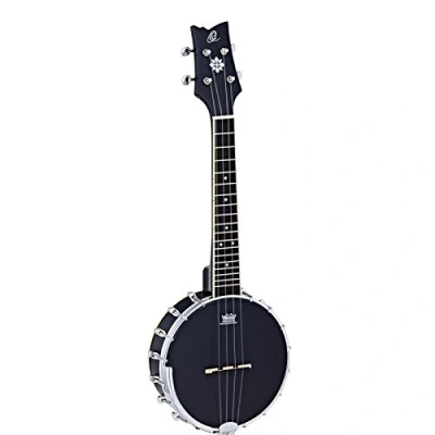 Afbeelding van Ortega Raven Series OUBJ100 SBK ukelele banjo met tas