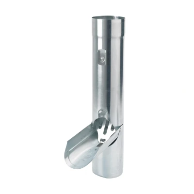 Afbeelding van Rheinzink wb regentonklep 80mm met rvs bladvanger 1635001400