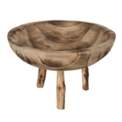 Afbeelding van Middenstuk Beige Hout 27 x 16 cm