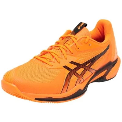 Afbeelding van Asics Solution Speed FF 3 CLAY Court Tennis Shoes Shocking orange black Sneakers laag, Heren, Maat: 49, Kunststof