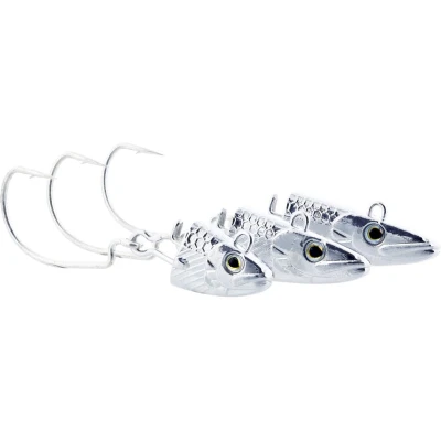 Afbeelding van Westin Magic Minnow Weedless Jig Spare Head (2 pcs) Maat : 17g For Body 8cm Silver Haak 1
