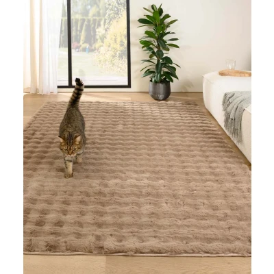 Afbeelding van Fluffy Vloerkleed Cloud Beige 140x200 Cm
