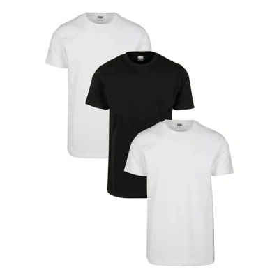 Afbeelding van Urban Classics Basic TEE PLUS SIZE 3 PACK Tshirt basic, Heren, Maat: 4XL, White/white/black