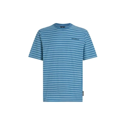 Afbeelding van O&#039;Neill Tshirt print, Heren, Maat: Large, Blue cali tee stripe
