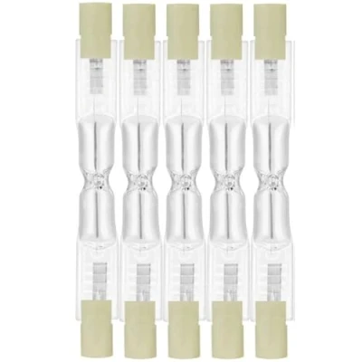 Afbeelding van Osram Haloline 64684 halogeenstaaflamp, 48 watt, 230 volt, R7s, 74,9 mm lengte, vroeger 60 700 lumen, 2900 kelvin, warm wit, 5 stuks