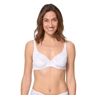 Afbeelding van Playtex 1 x microvezel beugelbeha voor dames, Wit, 85B