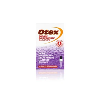 Afbeelding van Otex Natriumbicarbonaat oordruppels voor effectieve, zachte verwijdering van overmatige, geharde oorwas. fles met druppelaar applicator, 10ml