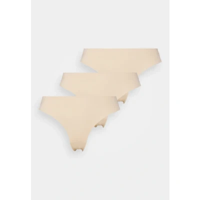 Afbeelding van PIECES string PCNAMEE (set van 3) beige