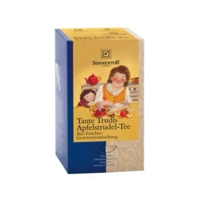 Afbeelding van Sonnentor Tante Trudis apfelstrudel thee 18 zakjes
