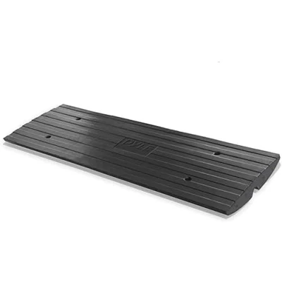 Afbeelding van Pyle Drempeloprijplaat, Auto Drempeloprit, Rubber Drempelbrug, Duurzame Drempelhulp, Oprijplaat, Zwarte Drempel Helling
