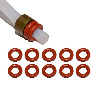 Afbeelding van 10 x afdichting O ringen voor 4 mm drukslang, teflonslang, compatibel met Saeco Philips, Siemens, Bosch, Krups, Spidem Gaggia, Miele, Solis, Koning, Rotel, Satrap TurMix, Jura, Delonghi, Melitta, AEG,