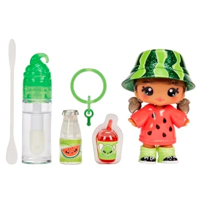 Afbeelding van YUMMILAND Lipgloss Pop Maya Watermelon Geurende Karakterpop met DIY Set Geschikt voor Kinderen Vanaf 4 Jaar