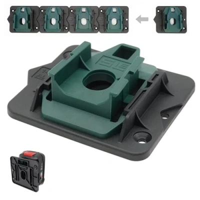 Afbeelding van 5 x SLE professionele accuhouder voor Bosch 18V Power For All PBA Home &amp; Garden accu wandhouder groen