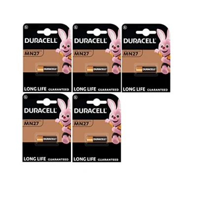 Afbeelding van 5 x Duracell MN27 27A A27 8LR732 (5 blisters van 1 batterij) batterijen