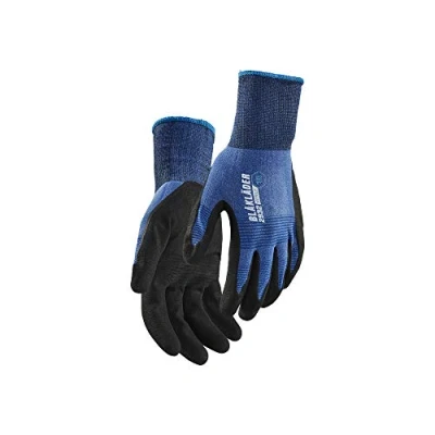 Afbeelding van Blaklader Werkhandschoen nitril gedipt 2932 1455 Korenblauw 7