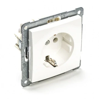 Afbeelding van Stopcontact Q Link S Line (Inbouw, Randaarde, Wit)