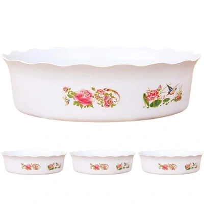 Afbeelding van Yaoliucp Lotus Bowl Planter, 4 stuks 16,7 inch lotusbloemkom, plastic plantenbak, hydrocultuur plantenbak lotuskom voor waterlelie narcis sappig aquarium kantoor thuis plantenkom
