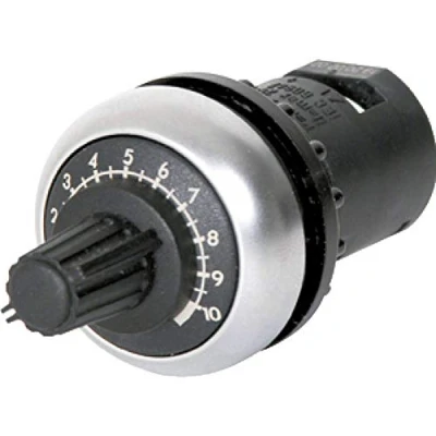 Afbeelding van Eaton rmq titan m22 frontelement potentiometer voor paneelinbouw weerstand waarde 10k nauwkeurigheid 10 lineair zwart 232233
