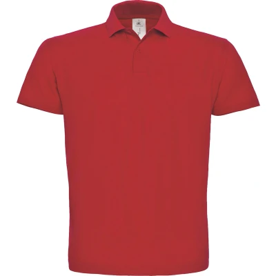 Afbeelding van Unisex Polo ID.001 Rood merk B&amp;C maat 4XL