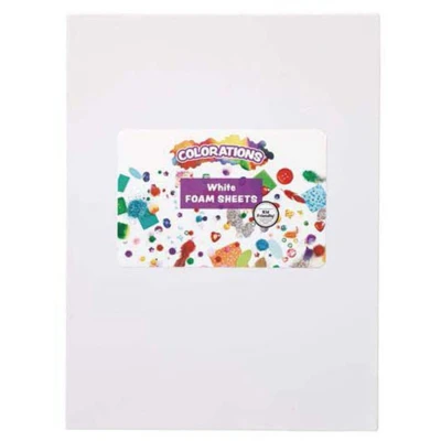 Afbeelding van Colorations Foam Vellen Wit, 10st.